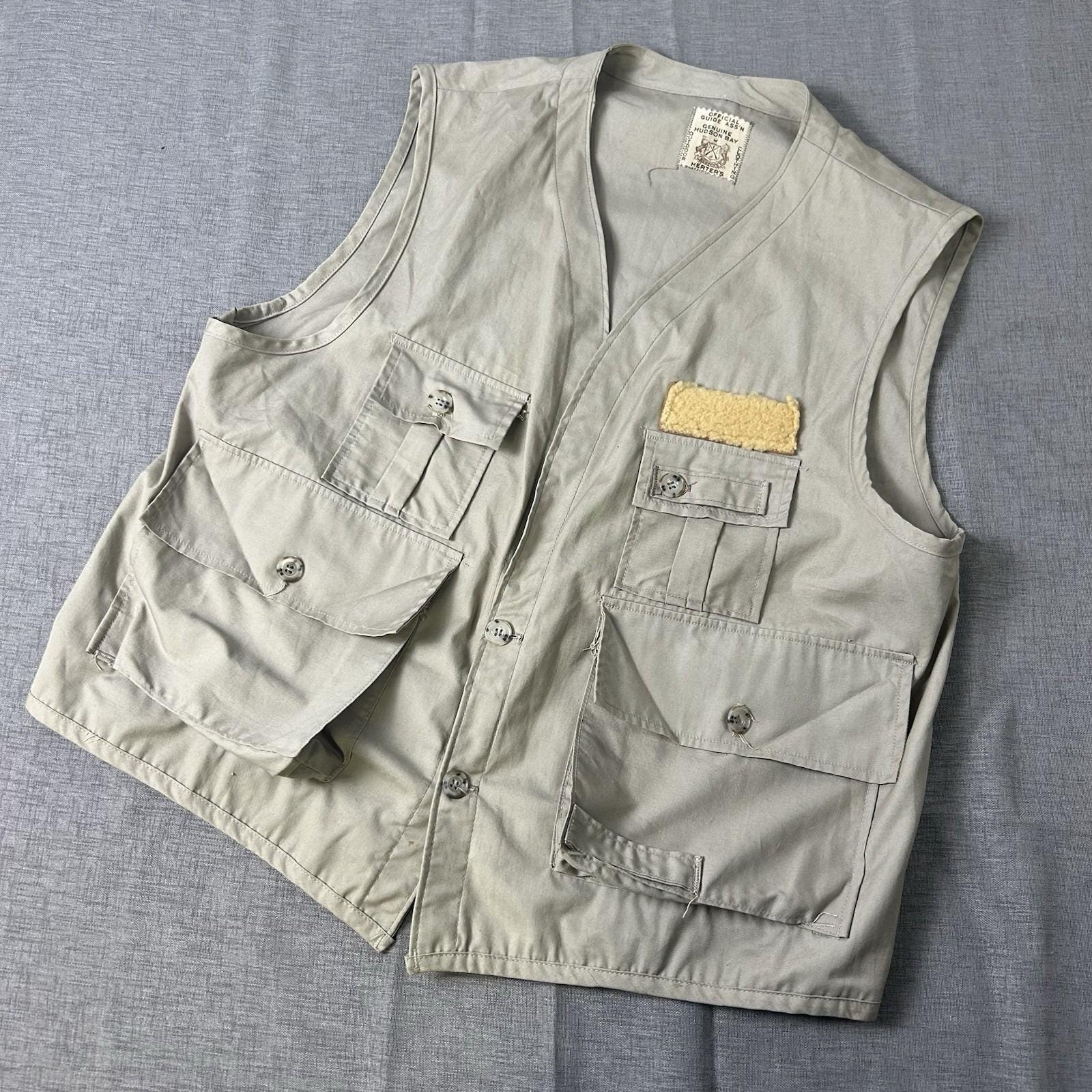 HERTER'S HUDSON BAYダウンベスト中綿入りベージュヴィンテージ Vintage hudson bay herters - Gem
