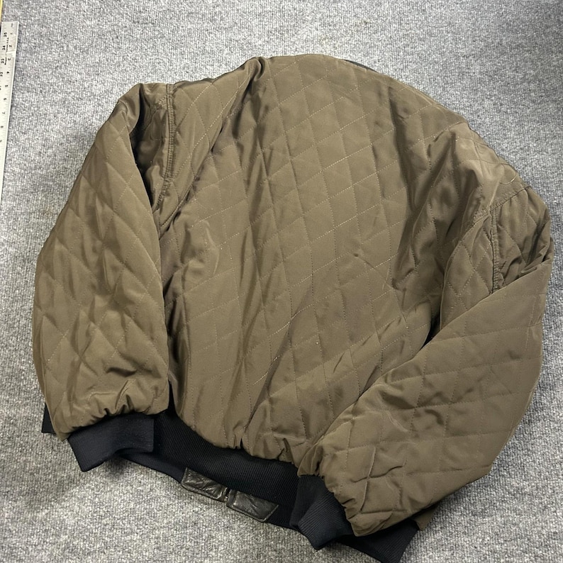 vintage Planet Hollywood Orlando veste homme grand bomber en cuir réversible image 9