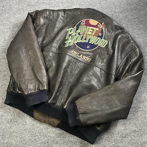Planet Hollywood Leather Jacket - Etsy