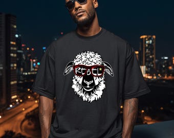 Heavy oversized T-Shirt for the rebels in the world who are proud of it to be the black sheep.
