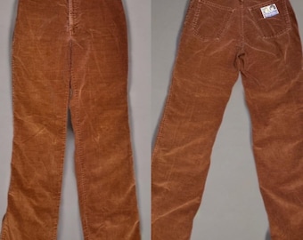 Rare Vintage Levi's 1960-70s Brown Corduroy High Rise Womens Mens Unisex Pants