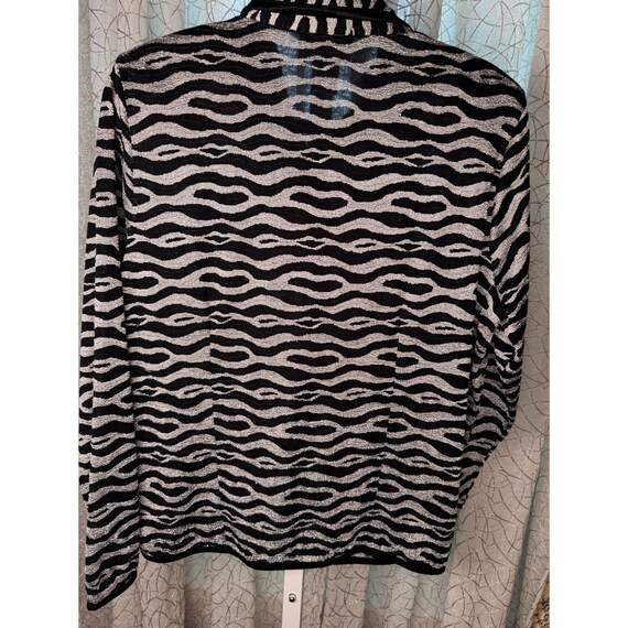 Vintage 80s Vue Point by Jordan Zebra Print Jacke… - image 6