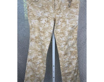 Rare Y2K Sinful by Affliction Camo Utility Pants D-Rings Key Clip Moto Style 9