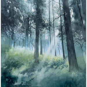 Original watercolor painting – Morning