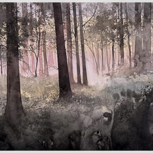 Original watercolor painting – Landscape