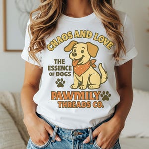 Paw-ty Love Dog T-Shirt, Unisex Pet Lover Tee, Ideal Gift for Dog Owners, Casual Wear, Perfect for Dog Days, Holiday Gift