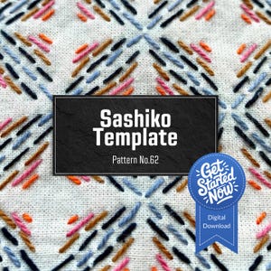 No.62 Sashiko Template (Digital Download)