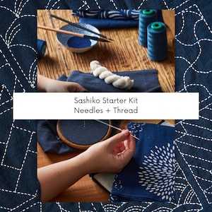 No.00 Sashiko Starter Kit: Japanese Embroidery Needles and Thread