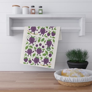 Brombeeren, Geschirrtücher | 100% Baumwollköper | 52cm x 76cm