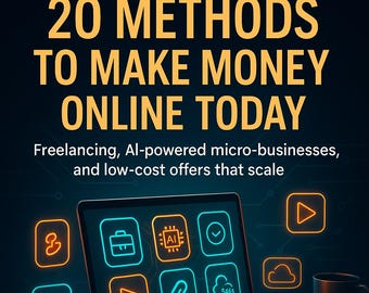 20 métodos de ingresos online: Microempresas y freelancers con IA (descarga digital)
