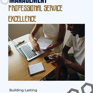 Può includere: Copertina del libro "Client Relationship Management" di Alexandra Aioni. Il titolo è in blu e oro, con il sottotitolo "Professional Service Excellence". L'immagine mostra due persone che utilizzano un laptop e uno smartphone.