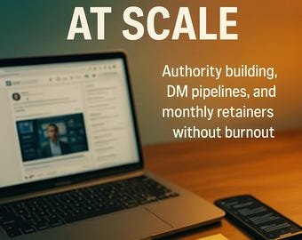 Redacción fantasma de LinkedIn a gran escala: desarrollo de autoridad, canales de DM y retenciones mensuales sin agotamiento.