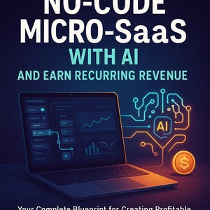 No-Code Micro-SaaS-ritning: Bygg med AI, tjäna intäkter (digital nedladdning)