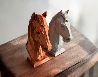 Horse Head Sculpture | Modern Equestrian Art | Gift for him | Father’s Day gift |