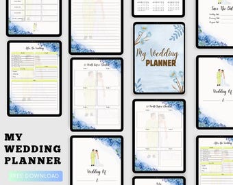 Digital Wedding Planner – Printable Bride To Be Event Binder Planner Available In Pdf Format
