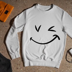 Smile Sweatshirt: Gildan Cotton-Blend Pullover