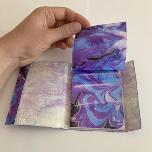 Poetry Notepad with Marbled Paper Cover