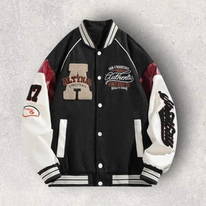 Harajuku Streetwear Baseball Jacket Men Women | Embroidered Y2K Hip Hop Bomber Coat | Oversized College Motorcycle Jacket