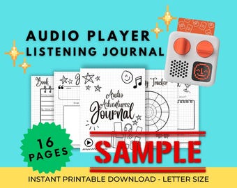Yoto Compatible Audio Adventure Journal Sample Pack – Printable Listening Activity Pages for Kids | Try Before You Buy | Screen-Free Fun