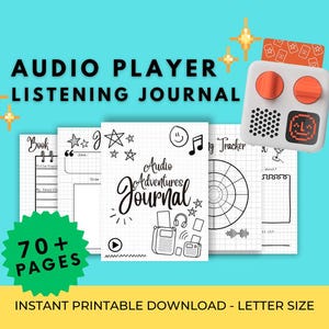Yoto-kompatible Audio-Adventure-Journalseiten zum Hören von Kid's-Hörbüchern, Yoto-Karten, Podcasts, Musik und vielem mehr!