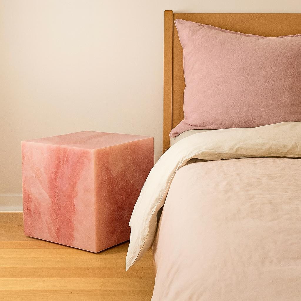 ピンクオニキスの、テーブル アフロディーテ ダイニングセット 180 ピンクオニキス天板｜ダイニング