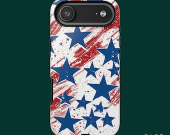 Patriotic Case, Stars and Stripes Case, iPhone 17 Case, iPhone 16 Case, Samsung S26 Ultra, Samsung S24 Case, MagSafe Phone Case Option