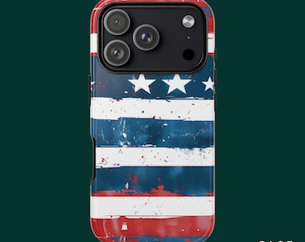 Star & Stripes Case, USA Phone Case, iPhone 17 Case, iPhone 16 Case, iPhone 14, Samsung S26 Ultra,Samsung S24 Case,MagSafe Phone Case Option