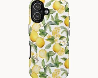 Lemon Phone Case, iPhone 17 Case, iPhone 16 Case, Samsung S26 Ultra, Galaxy S24 Ultra, MagSafe Phone Case Option