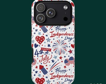 Patriotic Phone Case, Independence Day Case, iPhone 17 Case, iPhone 16 Case, Samsung S26 Ultra, Samsung S24 Case, MagSafe Phone Case Option