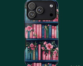 Bookish Handyhülle, Blumen Handyhülle, iPhone 17 Hülle, iPhone 16 Hülle, Samsung S26 Ultra, Samsung S24 Hülle, MagSafe Handyhüllen Option