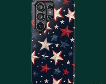 Patriotic Star Phone Case, iPhone 17 Case, iPhone 16 Case, iPhone 14 pro Case, Samsung S26 Ultra, Samsung S24 Case,MagSafe Phone Case Option