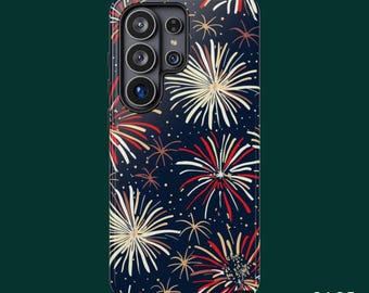 Fireworks Phone Case, Patriotic Case, iPhone 17 Case, iPhone 16 Case, Samsung S26 Ultra, Samsung S24 Case, MagSafe Phone Case Option