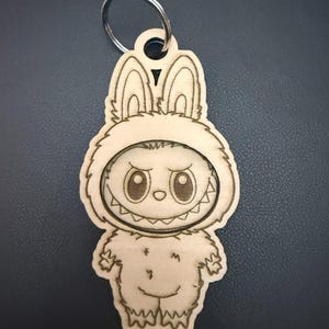 Labubu - inspired, little monsters key chain, personalized