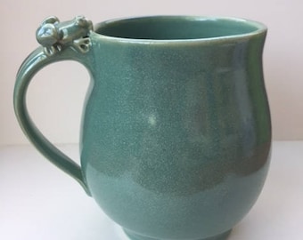 Laura Burch mug with frog