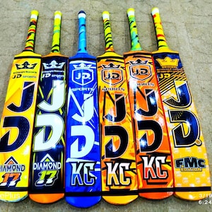 JD Cricket Bat for Hard Ball | Colorful Lightweight JD Bats | Tennis Ball Bat for Adults | Cricket bat | cricket gifts | Hard ball bat