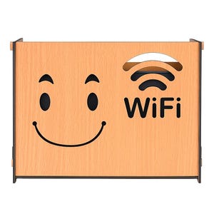 Modern Wooden WiFi Router Box – Wall Mount Cable Organizer Shelf | Minimalist Wireless Router Holder for Office or Home