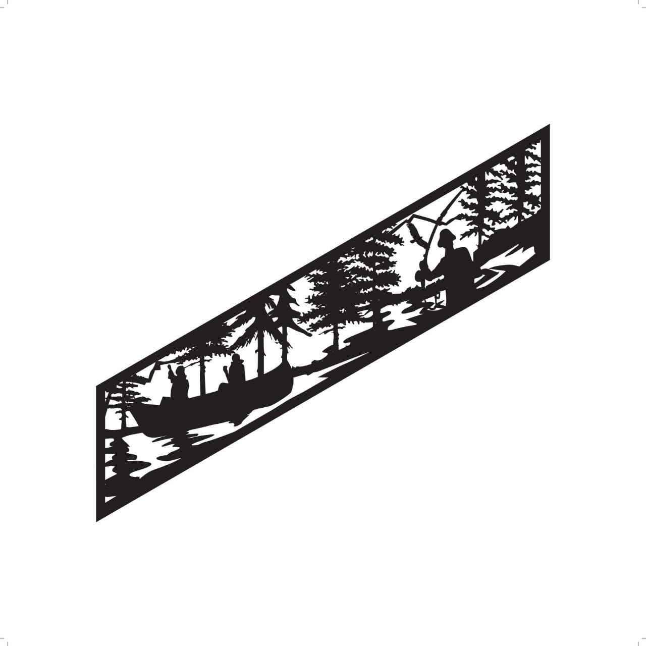 7 Deer & Nature Designs for Metal Stairs Railing Dxf, Fences, Grill ...