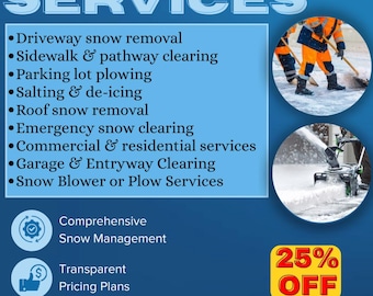 Schneeräumung Poster, Schneeschaufel-Service, Schneeschaufel-Service, Schneeräumung, Schneeräumung Poster, Wasserschieber-Reinigung Poster