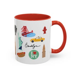 New York City Accent Coffee Mug, NYC Gifts, Travel Souvenir, Hot Beverage Mug, Unique Coffee Cup