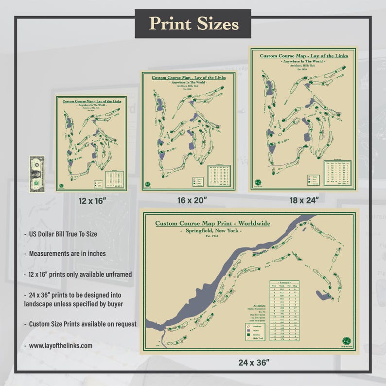 Old Head Golf Links Ireland Course Map Print: Vintage Blueprint or ...