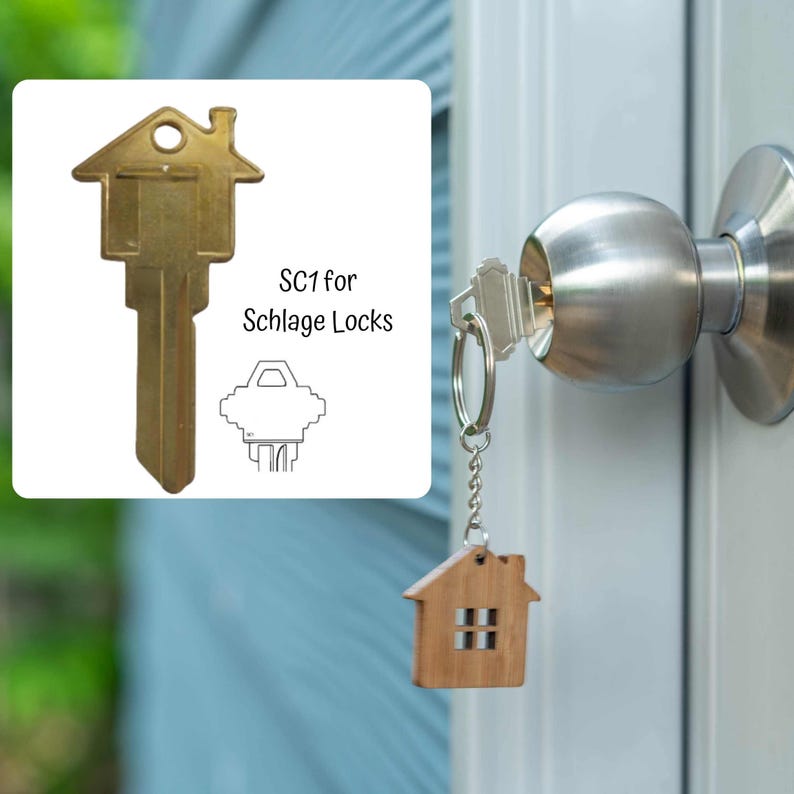 Patterned House Key Personalized House Shaped Key: Custom Engraved Brass Home Key Blank - Etsy