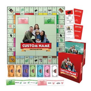 Custompoly Board Game, Custom Board Game, Board Game, Personalized Custompoly Board Game, Personalized Board Game, Custom Game for Christmas