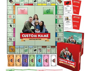 Custompoly Board Game, Custom Board Game, Board Game, Personalized Custompoly Board Game, Personalized Board Game, Custom Game for Christmas