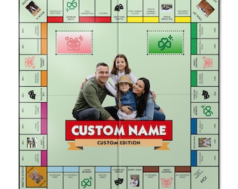 Customopoly Board Game, Game Board, Customized Gift, Personalized Board Game, Custompoly Game Board, Custom Game Board, Customized Game