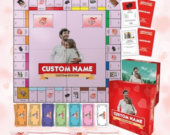 Personalized Board Game for Couples – Valentine’s Day Gift, Custom Romantic Game - Personalized Love Board Game, Special Gift For Her