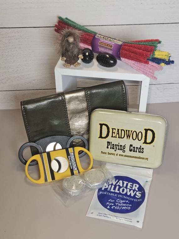 tobacco pouch humidifier Vintage Aluminum HUMYDROLE Part Atmos Products New York USA Pipe Herbs & Cigar Pouch