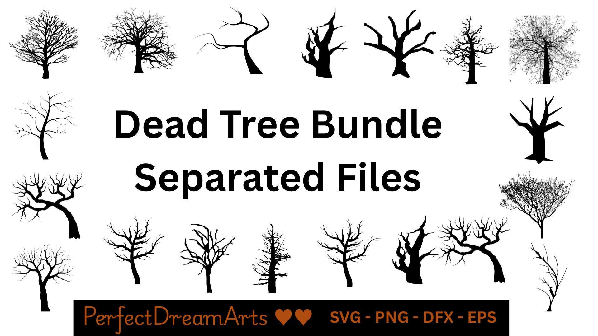 Tree Svg Bundle, Tree Clipart, Tree Cut File for Circut, Tree Vector ...
