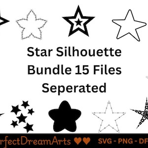 Star svg, Star Clipart, Star PNG, Star Cut Files, Star Outline SVG, Star Vector, Cut Files, Silhouette, Cricut, Svg,Png,Dxf, Eps