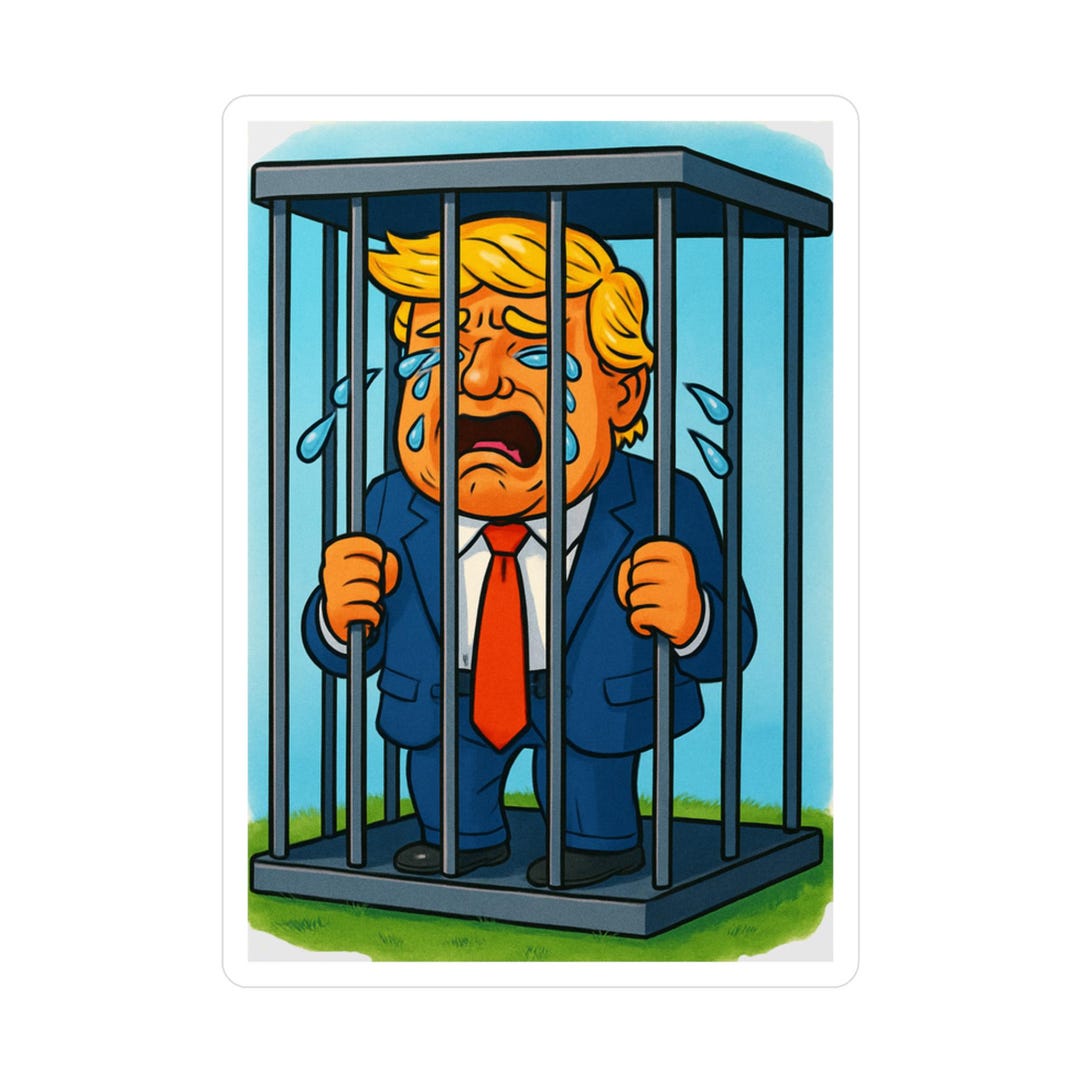 Crying Trump Sticker - Etsy