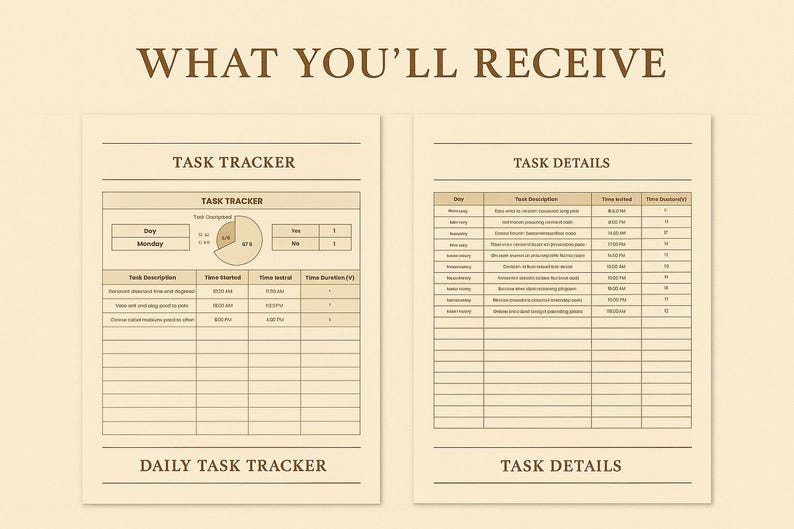 Task Received Daily Task Tracker | Excel Task Management Spreadsheet | Productivity ...